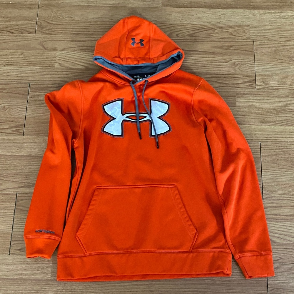 Under Armour Vibrant Orange Hoodie with Logo